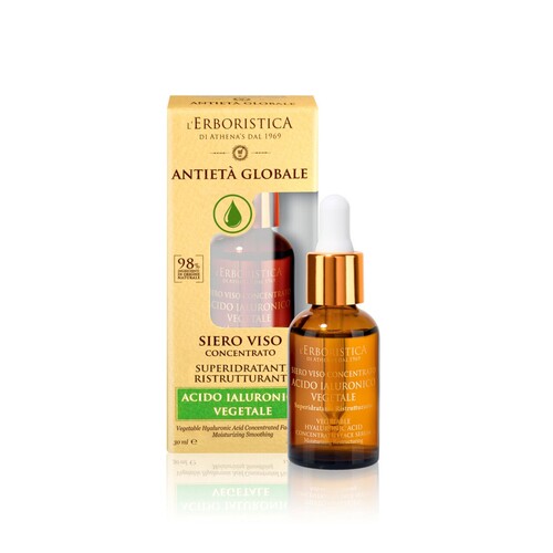 GLOBAL AGE VEGETABLE HYALURONIC ACID CONCENTRATED FACE SERUM 30ML